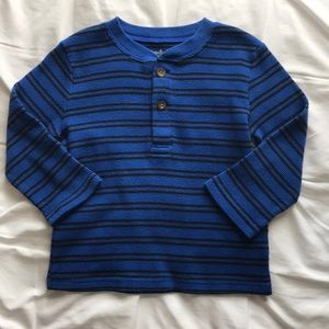 Black & Blue Striped Shirt
